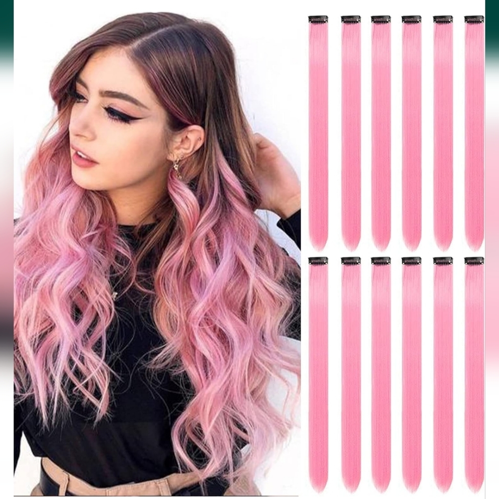 12 piece clip in Extensions color highlights extensions 22 inch
